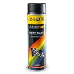 Матовая черная автокраска в баллончике Motip Matt Black, 500мл